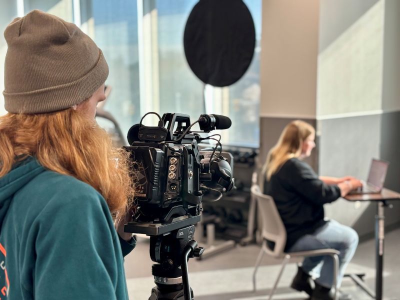 professional video production still on set